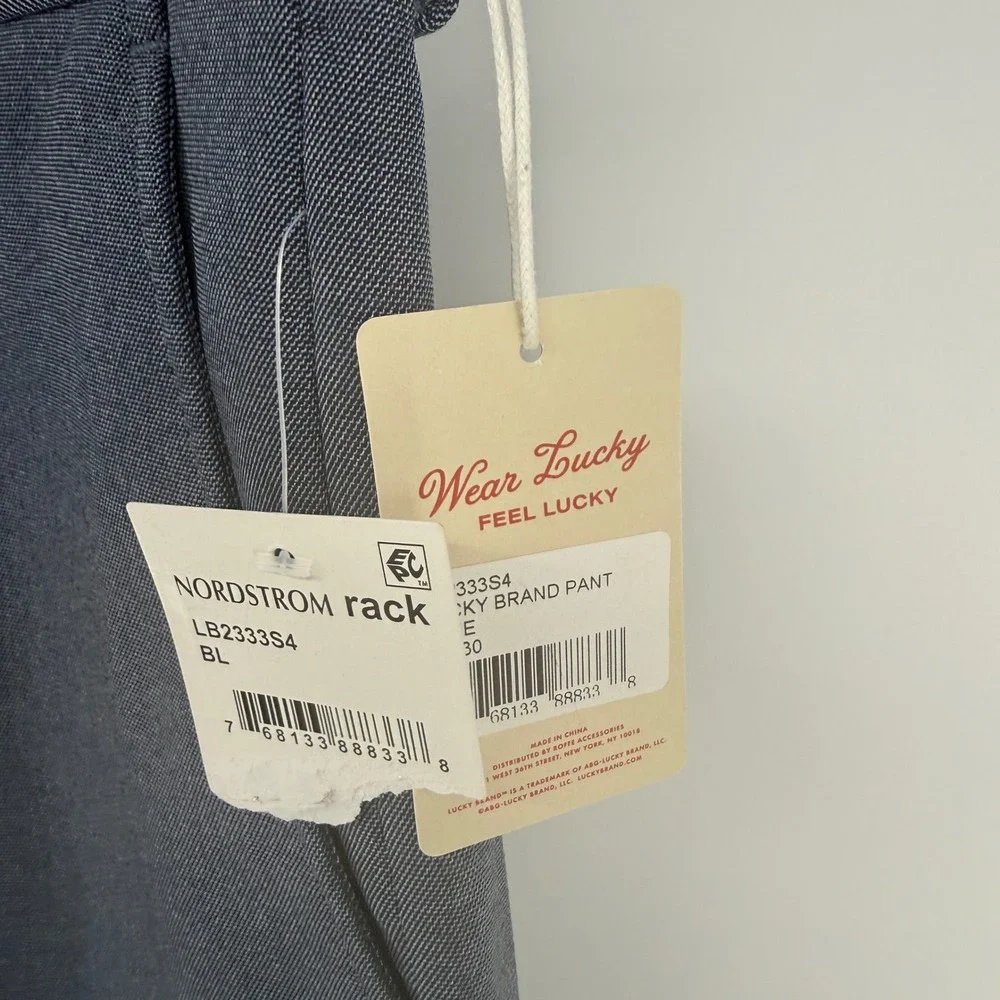 Lucky Brand Mens Modern Fit Blue Dress Pants Trousers 30x30 NWT LB2333S4